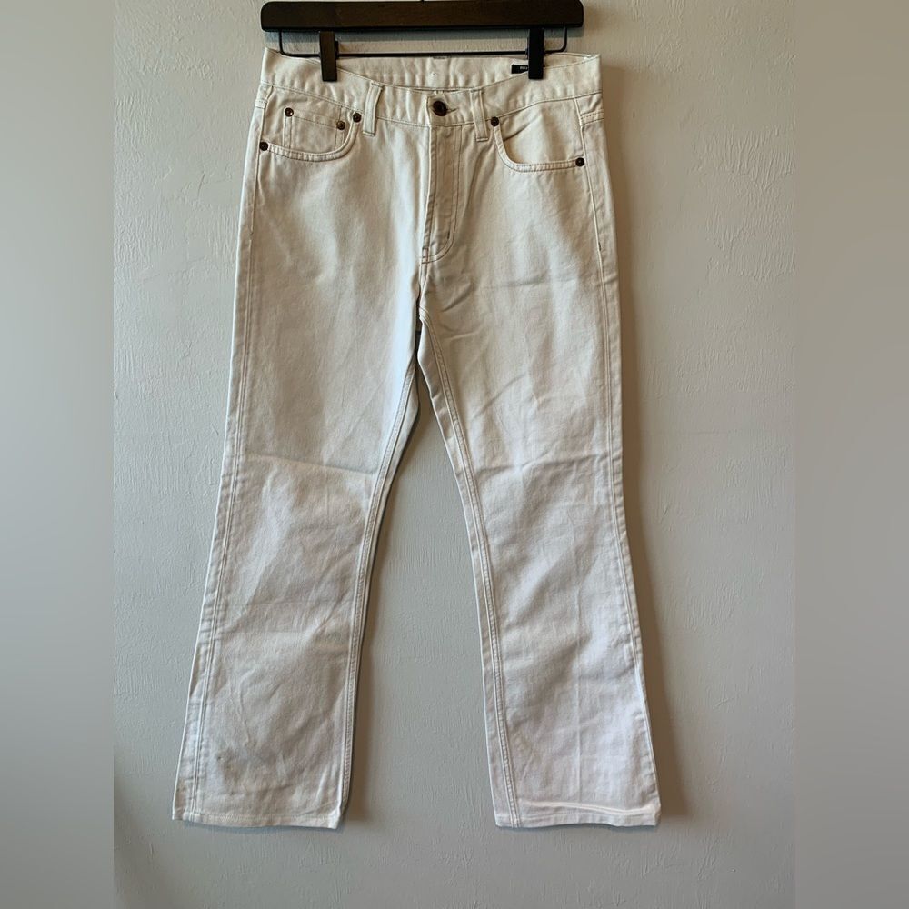 Miu Miu winter white boot cut jeans size 30‎